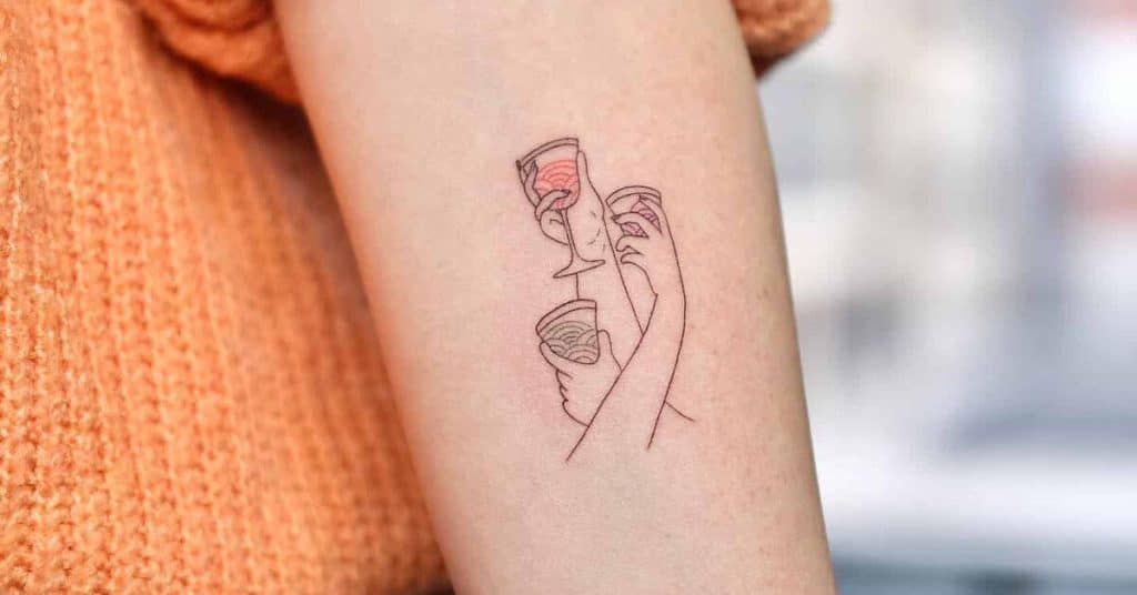 the beauty and meaning of minimalist tattoo style drink