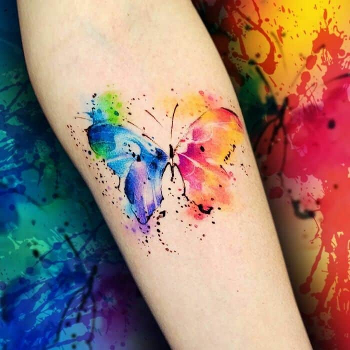 the beauty of watercolor tattoos a unique and artistic style butterfly