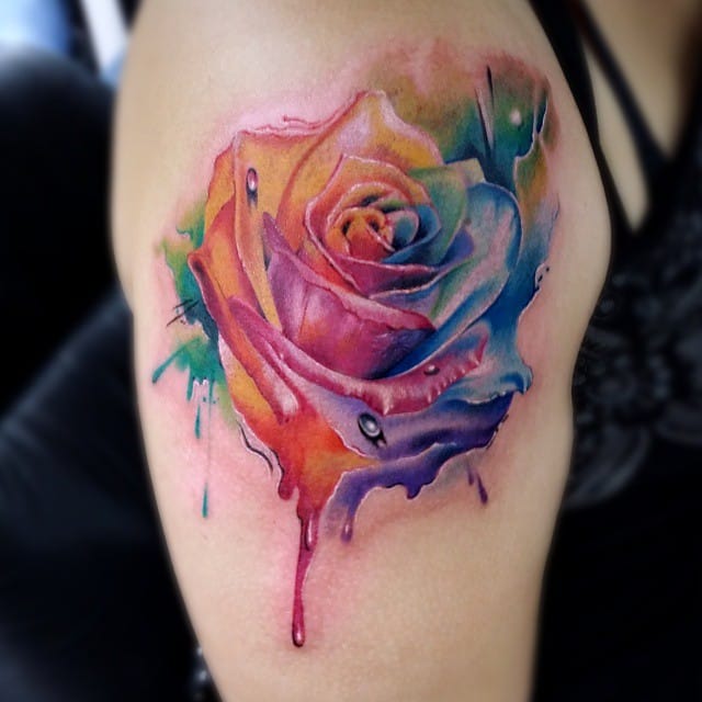the beauty of watercolor tattoos a unique and artistic style floral