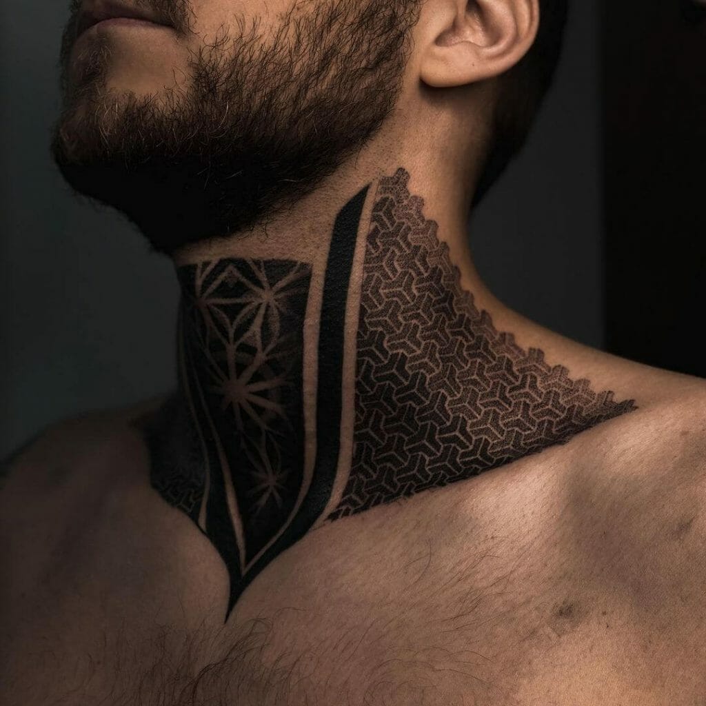 the pros and cons of getting a neck tattoo what you need to know geometric