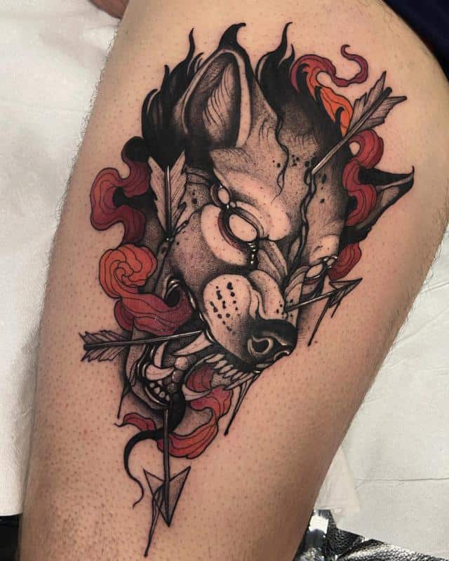 the rise of neo traditional tattoos combining traditional and modern elements neo traditional wolf design