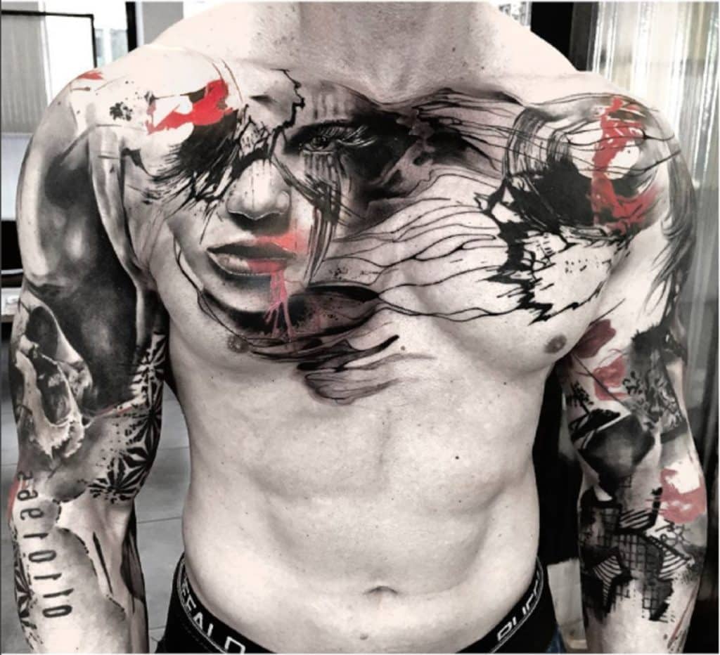 trash polka style tattoos bold, graphic, and controversial tattoo art buenavista