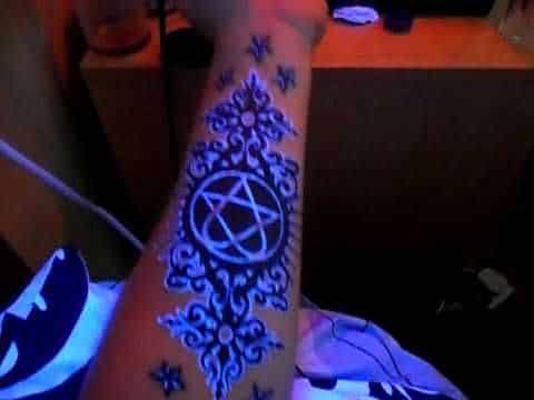 uv tattoos the subtle style with dramatic effect under blacklight abstract