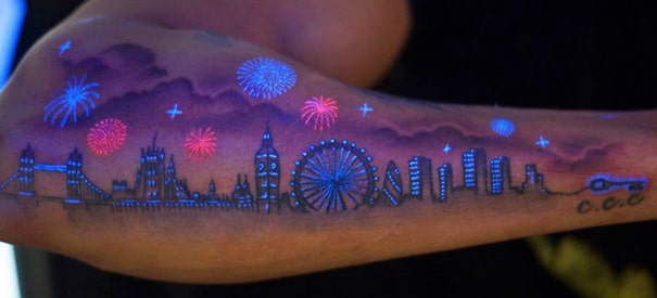 uv tattoos the subtle style with dramatic effect under blacklight city