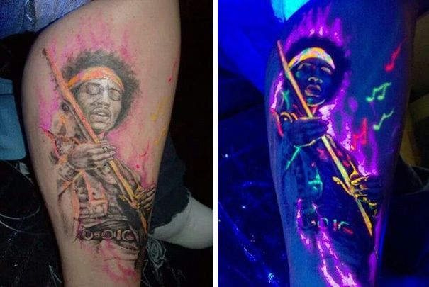 uv tattoos the subtle style with dramatic effect under blacklight musician
