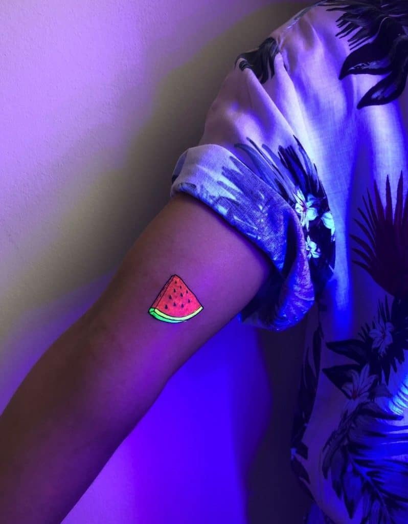 uv tattoos the subtle style with dramatic effect under blacklight watermelon
