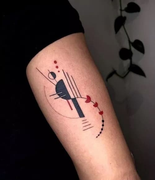 why abstract tattoos are a unique and creative way to express yourself minimalist abstract tattoo lines