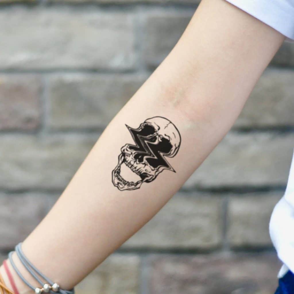why abstract tattoos are a unique and creative way to express yourself small glitch skull