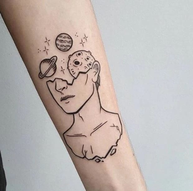 why abstract tattoos are a unique and creative way to express yourself planets