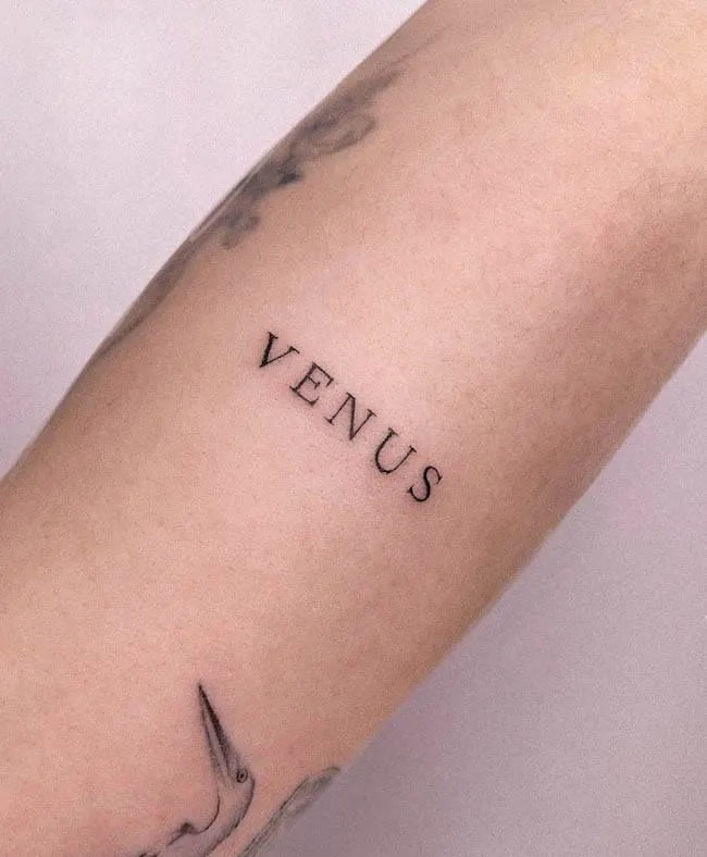 words and phrases tattoos meaningful and versatile tattoo style venus