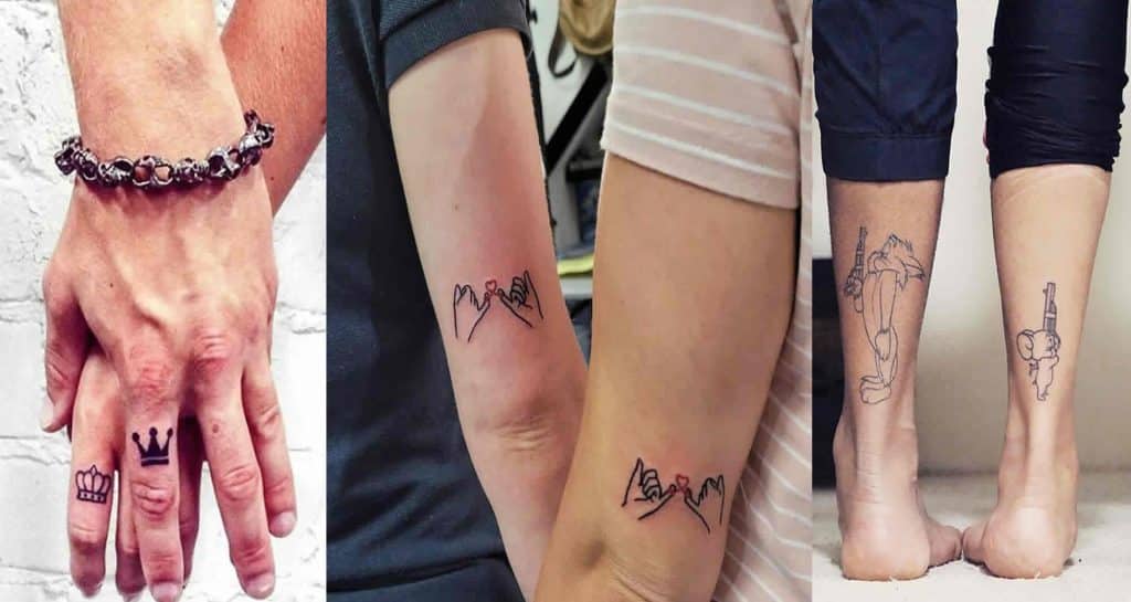 Octavo Body Modification - Couple tattoos can be a beautiful thing.... It  can be something to commemorate years of commitment to the one you love..  Todays #memories include his and hers crown