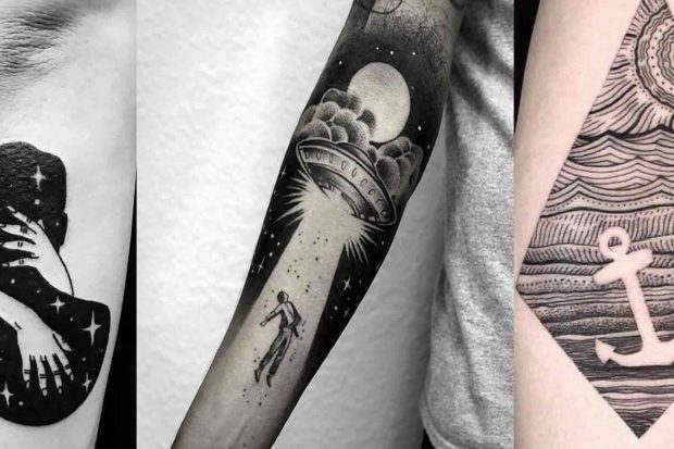 cover exploring the unique and versatile world of negative space tattoos