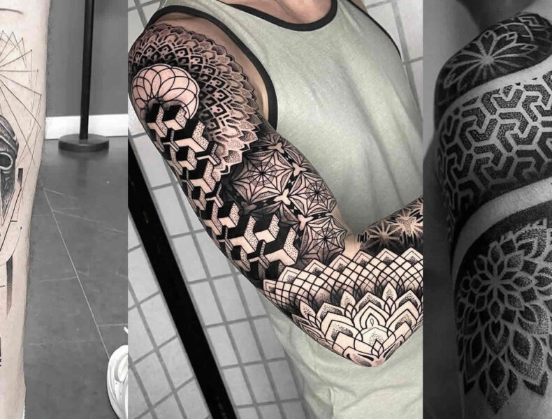 cover geometric tattoos the art of shapes, lines, and patterns