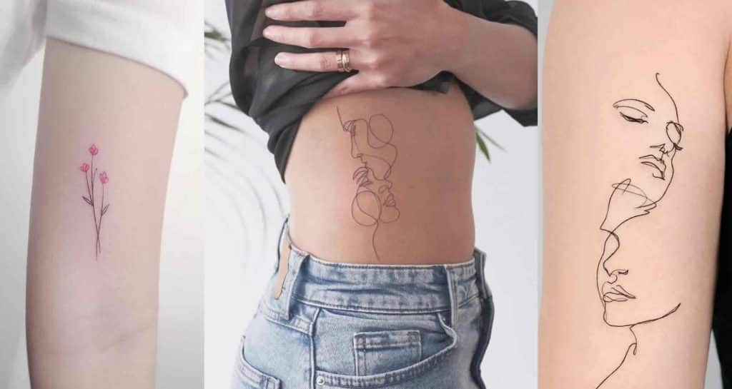 cover line art tattoos simple, versatile, and affordable