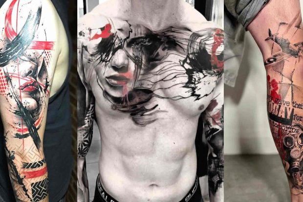 cover trash polka style tattoos bold, graphic, and controversial tattoo art
