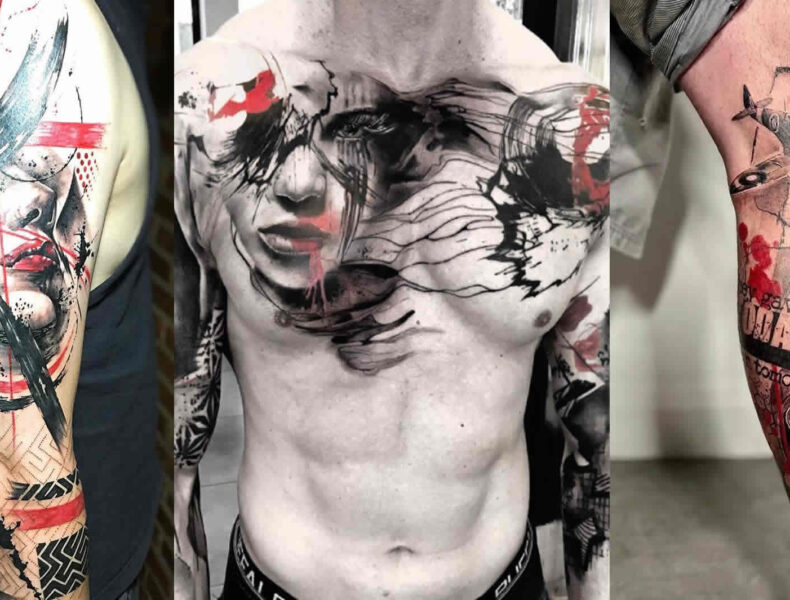 cover trash polka style tattoos bold, graphic, and controversial tattoo art